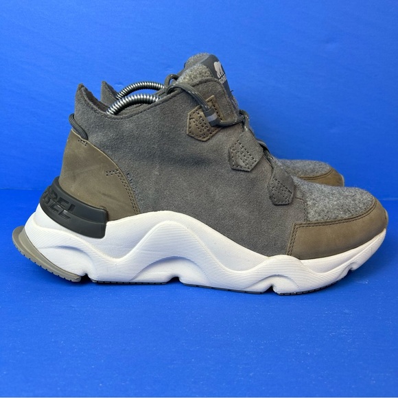 SOREL Kinetic Waterproof Caribou Winter Snow Boot Sneaker Gray Women's Size 10.5 - Picture 4 of 12